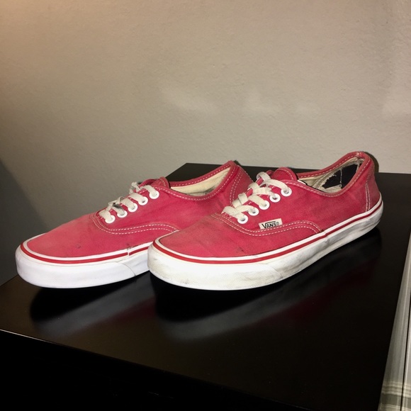 vans men red